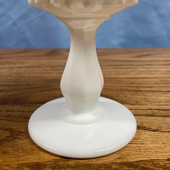 Fenton Art Fenton Milk Glass Pedestal Hobnail Compote Candy Dish